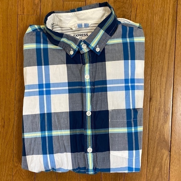 Express men’s size medium long sleeve button up shirt - Picture 3 of 8